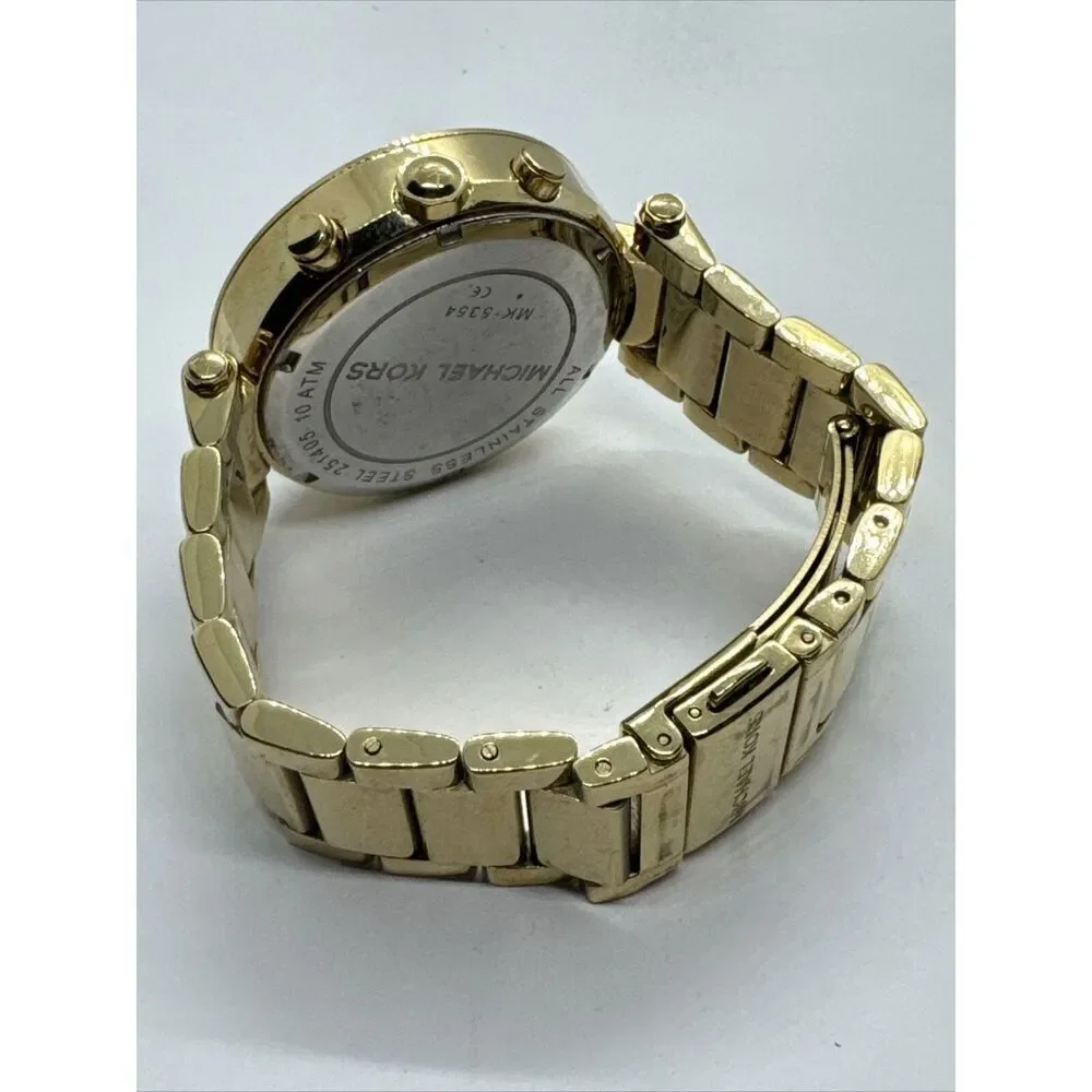 Michael Kors Parker MK5354 Women's Gold Stainless Steel Analog Dial Watch JNA641